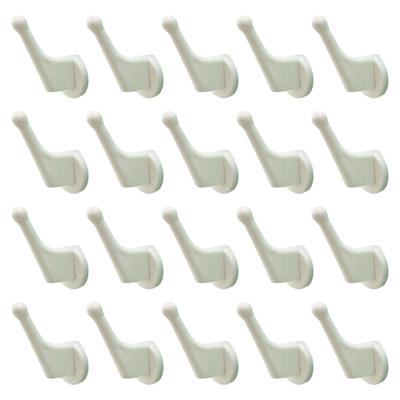 Pack of 20 Sturdy Plastic Radiator Hook Designed for Strong Hold of Clothes Towels with Easy Mounting
