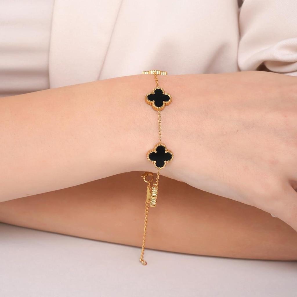 Bracelet for Women Stylish | Stainless Steel Bracelet for Woman | Aesthetic Accessories for Girls Chain Bracelet Gold
