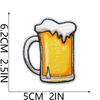 Carnival Beer Festival Embroidery Cloth Sticker Tide Play Decorative Patch Sticker Beer Cup Bag Decoration Embroidery Chapter Boy Ironing