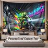 Neon Colorful (32) Theme Personalized Tapestry Custom Name Text Wall Hanging Tapestry Home Background Decoration