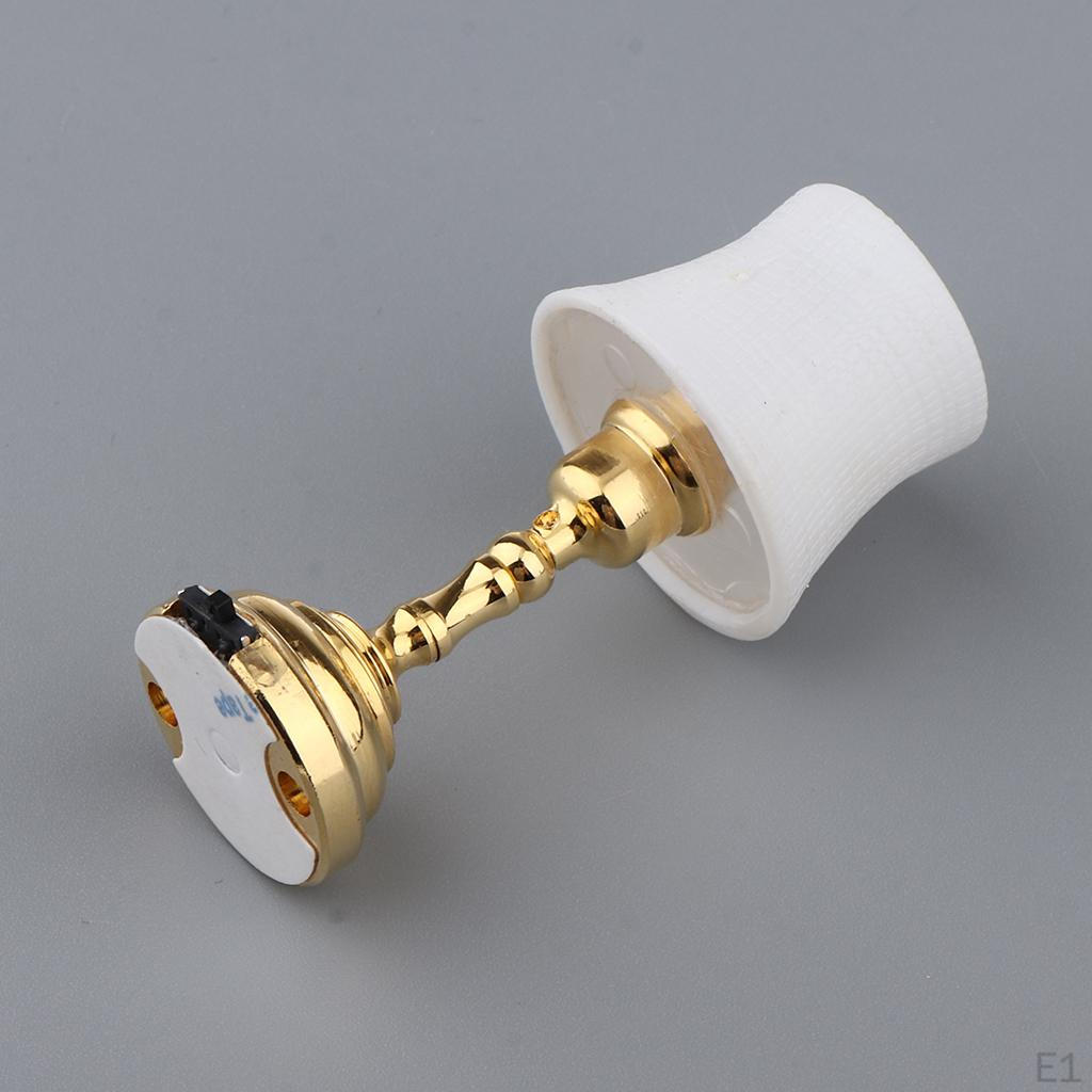 Miniature Table Reading Lamp for Living Room Bedroom 1/12 Dollhouse Accessories and Furniture