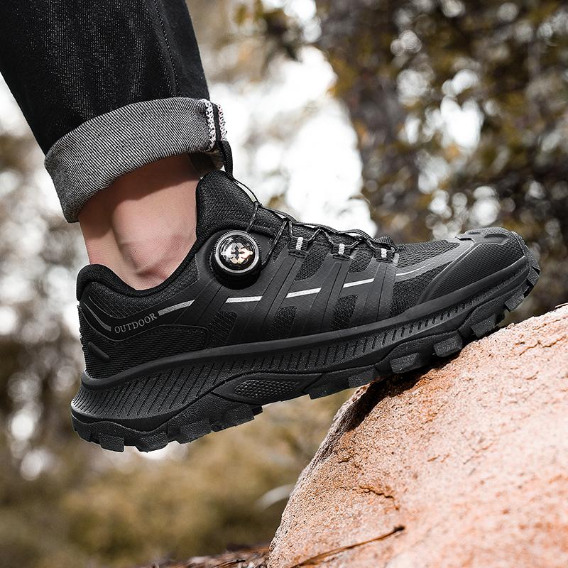 Men Comfy Soft Cross-training Outdoor Sports  Rubber Non-slip Climbing Mountains Sneakers High Hiking Shoes