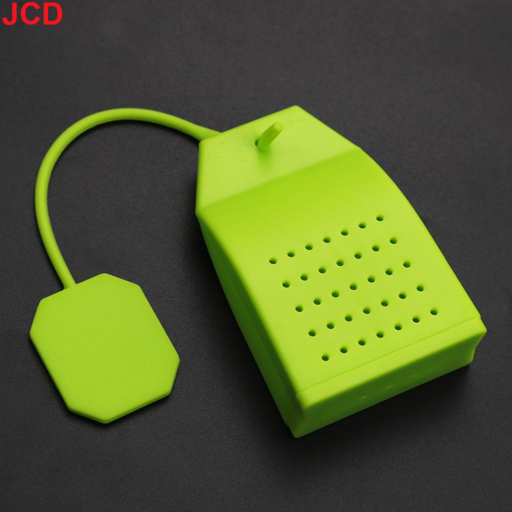 JCD Silicone Tea Infuser Bag Reusable Safe Loose Leaf Tea Bags Strainer Filter for Tea Drinker Utensils Random Color