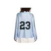 Jordan Wj Langarmtrikot Bequemer V-Ausschnitt Pullover Damen Tops Blau HF9460-407