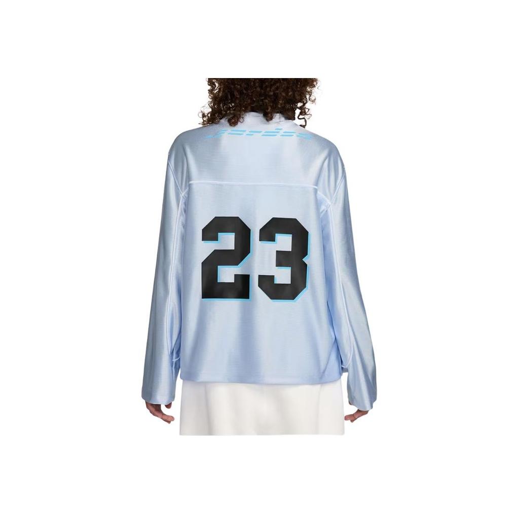Jordan Wj Langarmtrikot Bequemer V-Ausschnitt Pullover Damen Tops Blau HF9460-407