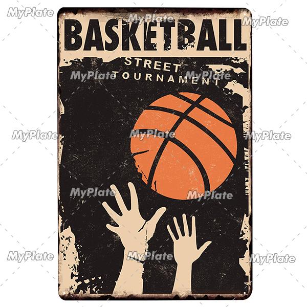 Soccer Metal Sign Vintage Plaque Tin Sign Wall Decor For Home Bar Pub Club Plate Crafts Art Poster Gift Sport Tennis Poster