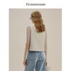 FAMANXUAN French Style Sequin Tweed V-Neck Vest