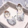 Nuove Scarpe da Principessa Estive 2025 con Fiocco di Strass e Punta Chiusa per Bambine - Sandali con Suola Morbida