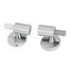 Universal Toilet Attachment Durable Metal Replacement Hinges Toilet Accessory Easy Installation Quiet Closing Mechanism