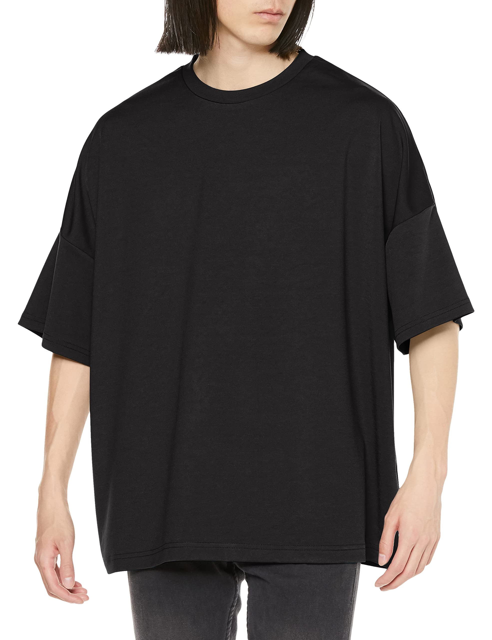 

Improves Men s Ponte Dolman Short Sleeve T-Shirt, 50418, Black/Off White