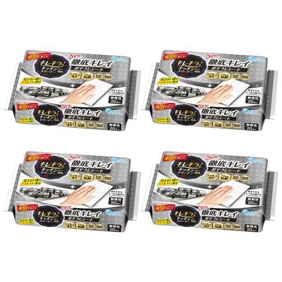 Elleair Kitchen Cleaner 80 Sheets Sheets X 4 Thoroughly Clean Cleaning Sheet Kirekira! (20 Pieces) [Bulk Purchase]