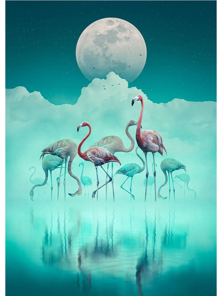 Fantasy Animals Lion Wolf Eagle Bear Tiger Urban Jungle Poster Canvas Painting Vintage Nordic Wall Art Living Room Home Decor