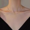 S925 Sterling Silver Zirconia Diamond Necklace for Women - Light Luxury Korean Style Clavicle Chain, Cute & High-End Fashion Accessory