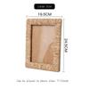 Cornice Portafoto in Rattan 4×6 / 5×7 pollici Cornice Portafoto Artigianale in Rattan Rustico Stile Boho Cornice Portafoto Naturale da Tavolo Decorazione per la Casa