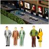 Scale Mixed Color Pose Model Building Passengers Train Scenery DIY Character People Figures