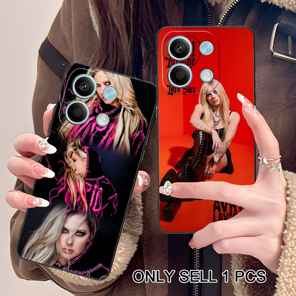 Avril Lavigne Matte TPU Mobile Phone Case for POCO F8 F7 F6 F5 F4 F3 F2 Pro GT C75 C71 C65 C61 C40 Pro Ultra Colorful Cover