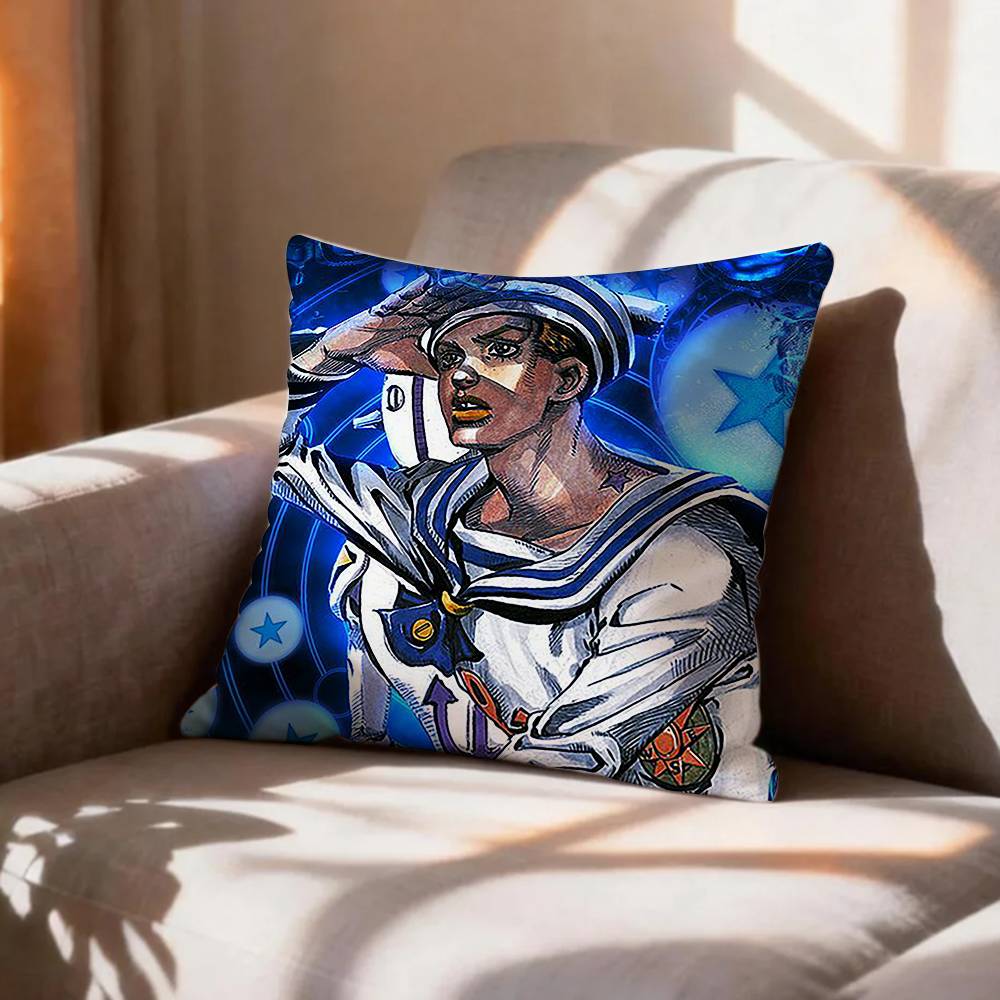 Anime Fanart JJosuke HHigashikata  Pillow Case Pattern Printed Pillowcase For Living Room Sofa Cushion Cover