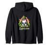 Day Leprechaun Unicorn Rainbow Charm Zip Hoodie St. Patrick's