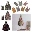 Elastische Faltbare Dehnbare Tasche Erweiterbar Blumig Reisfeldtasche Kreative Handgehaltene Einkaufstasche Reisen