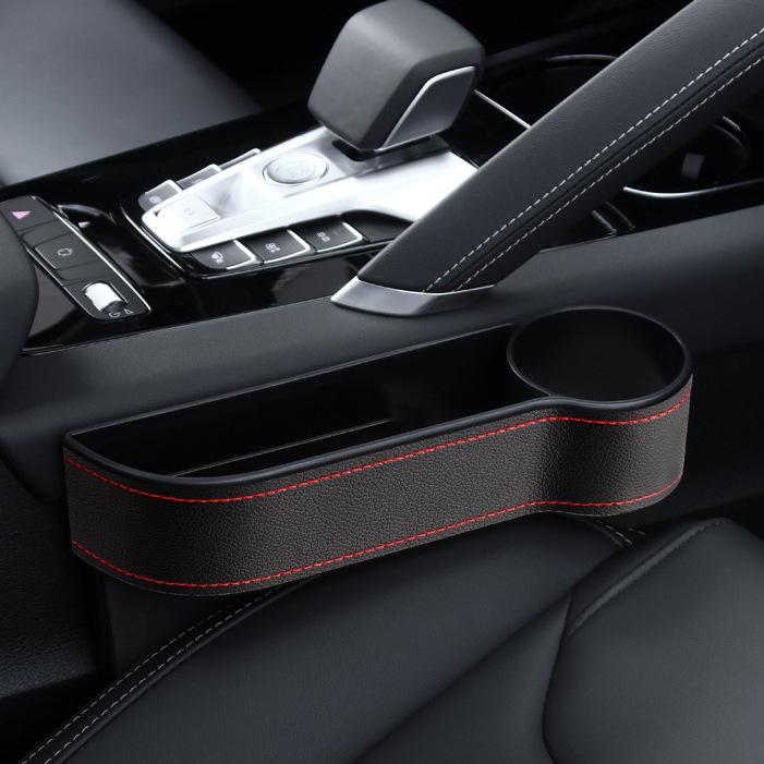 Pu Leather Car Seat Gap Storage Box Interior Products Universal Seat Gap Slit Box Phone Bottle Keys Holder Box Auto Organizer