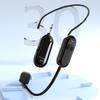 Kabelloses Mikrofon-Headset 2,4G System Mit Empfänger Für PA-Lautsprecher-Mischpult Karaoke-Stimmprojektor Lange Akkulaufzeit Schwarz