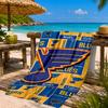 Blues Louis Crest Beach Towel Microfiber Beach Towel, Lightweight and Quick-Dry, for Summer Travel, Swimming Pool Fan Birthday Gift