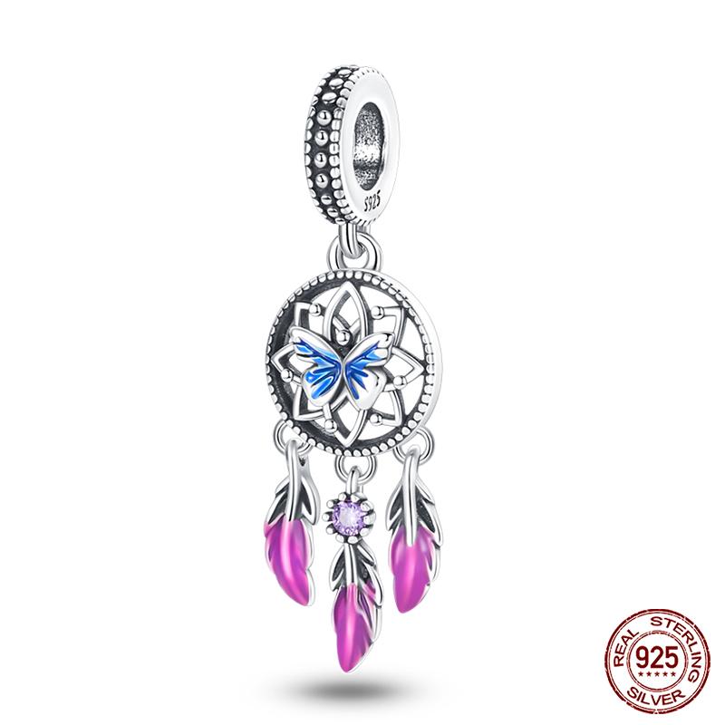 Fashion Copper Colorful Dreamcatcher Charms Beads Fit Qikaola Original Bracelets Exquisite Diy Jewelry Gifts