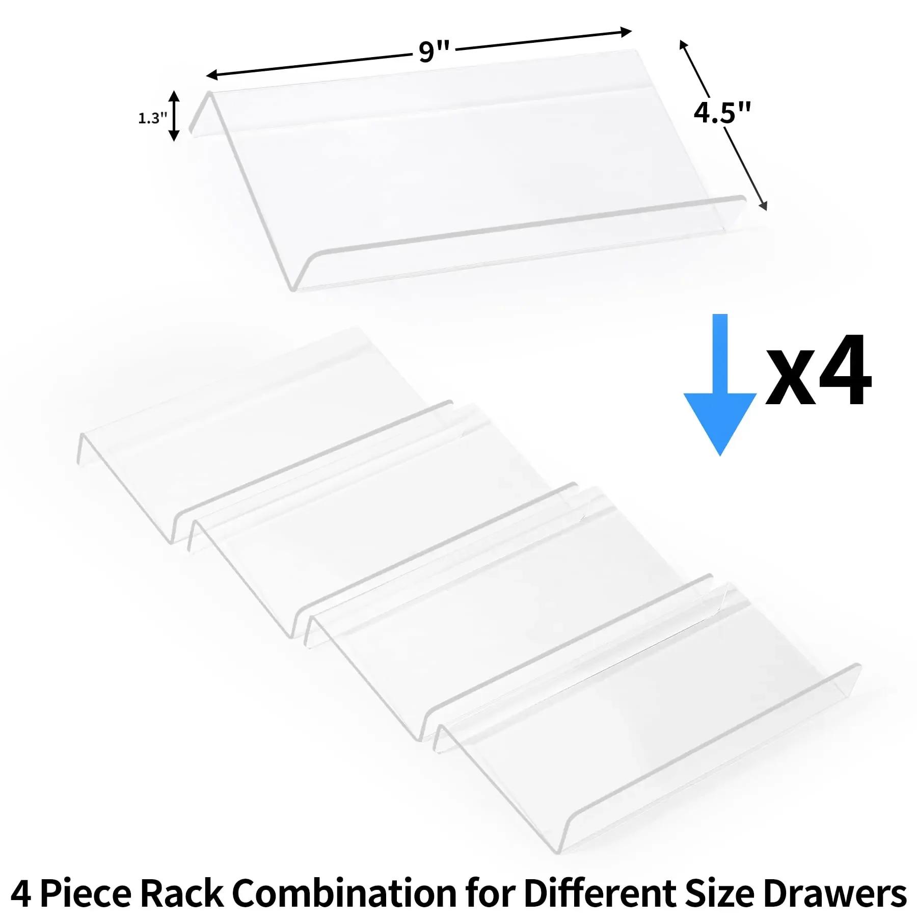 

4-х уровневая полка для банок с приправами, ящики, вставка, акриловый ящик для специй, органайзер, кухонная полка для специй, подставка для кухонного ящика/столешницы