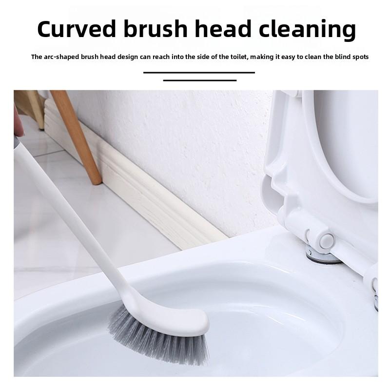 Square Plastic Toilet Brush, Bathroom Long-handled Brush, Floor Toilet, No Dead Corners, Curved Crevices Cleaning Brush, Liquid-filled Type