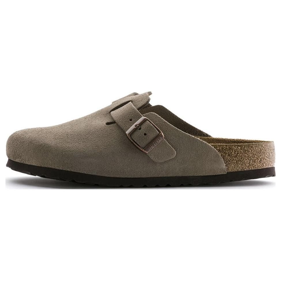 Birkenstock Boston Soft Foot Bed Taupe Unisex Sneakers White 560773 37
