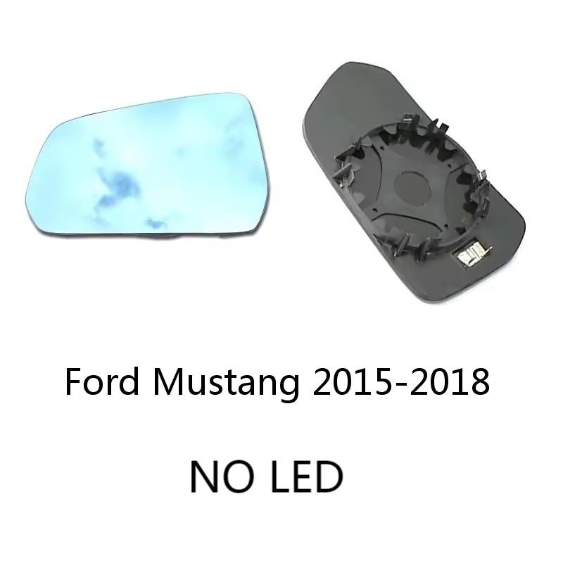 

Широкое зеркало заднего вида с голубым тонированием и подогревом для Ford Mustang 2015-2018 с LED-поворотником - Антибликовое, сертифицировано E-Mark