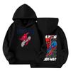 Kids Loose Fit Long Sleeve -Lined Pullover Hoodie with Graphic Print