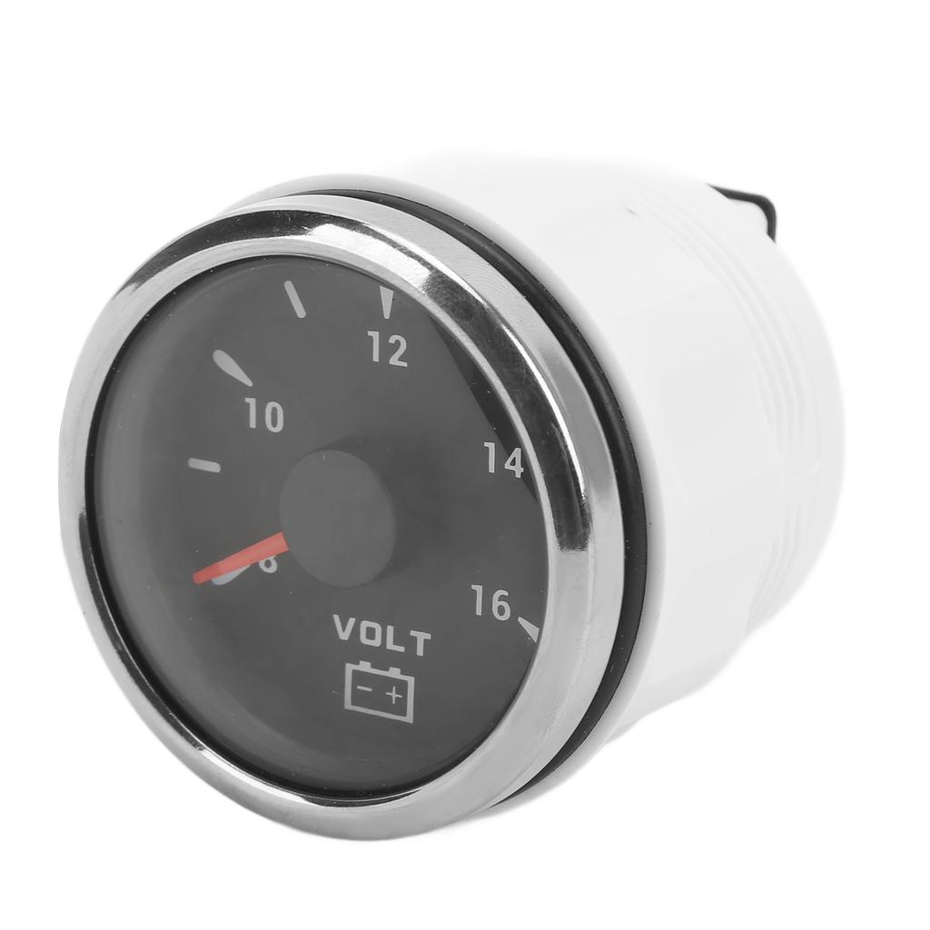 52mm Marine Voltage Gauge 8?16V Pointer 7 Colors Backlight IP67 Waterproof Voltmeter for Boat RV