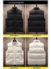Men's Thickened Down Cotton Vest, Plus Size, Warm Gilet Jacket for Autumn/Winter 2025.