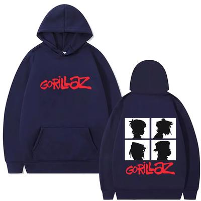 Rock Band Gorillaz Album Graphic Hoodies Men Women Punk Oversized Hooded Tracksuit Male Retro Gothic Hoodies
