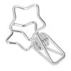 100Pcs Star   Clips Hollow Out Cartoon   Strong Clamping Sturdy Small Paper Clips for Documents Clothes Papers