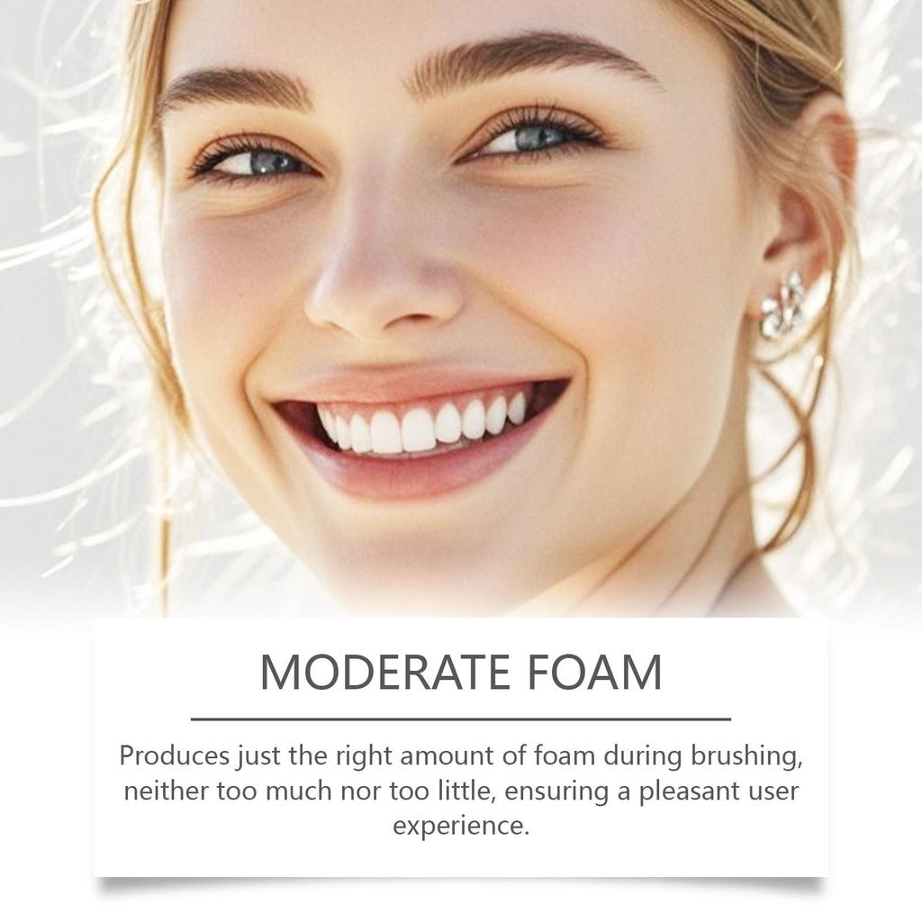 Mild Formula Toothpaste, Refreshing Oral Cleanser for Daily Dental Care & Fresh Breath