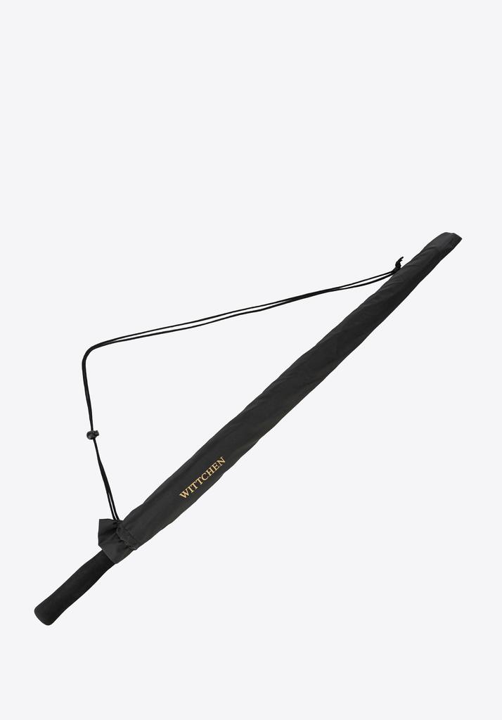 Wittchen Men's Semi-Automatic Umbrella With Cover, Black Polyester