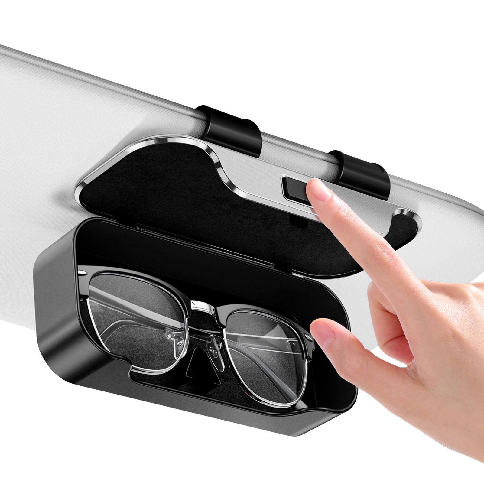 

Автомобильный солнцезащитный козырек Коробка для очков Универсальная автомобильная коробка для хранения солнцезащитных очков Многофункциональная коробка для хранения билетов Чехол для очков на автомобильный солнцезащитный козырек CHINA