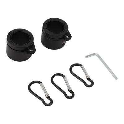 2 Stück G3/4 Fahnenmastringe Aluminiumlegierung 360 Grad drehbar Anti-Wickel drehbarer Fahnenmast Befestigungsclip