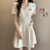 Summer New Women Embroidered Letters Sports Hooded Casual Dress