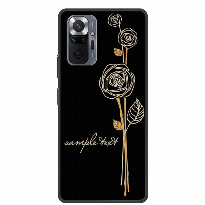 Phone Case for Redmi Note 10 Pro 3D Blossom Emboss Back Cover for Xiaomi Redmi Note 10S 10 4G 5G Silicone Soft Floral Capa Shell