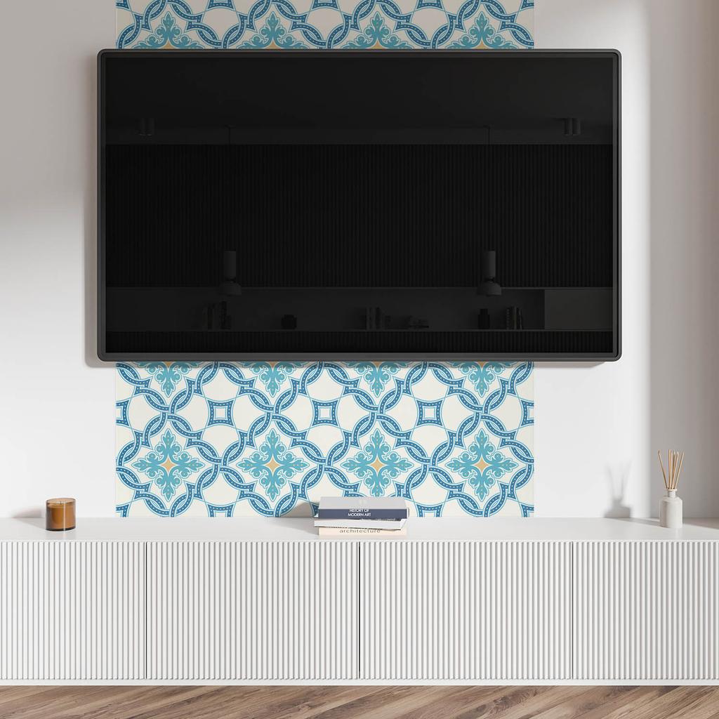 Panel Winylowy Z Dekorem Do Kuchni Lub Łazienki 120X60 Cm Wzór W Stylu Arabeski