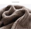 Heavyweight Thickened Wool Cashmere Knit Hat - Double Layer, Warm, Pure Color