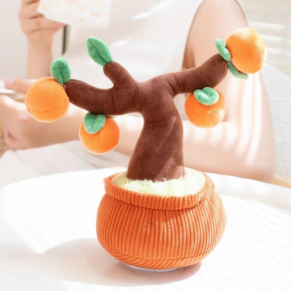 Orchid Flowerpot Potted Plush Toy Getting Rich Simulation Tree Plush Plants  Sofa Decoration