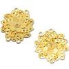 Connettore a Fiore Vuoto Retrò in 6 Stili e 2 Colori: Accessori per Gioielli Fai da Te in Lega di Zinco, Stile Etnico