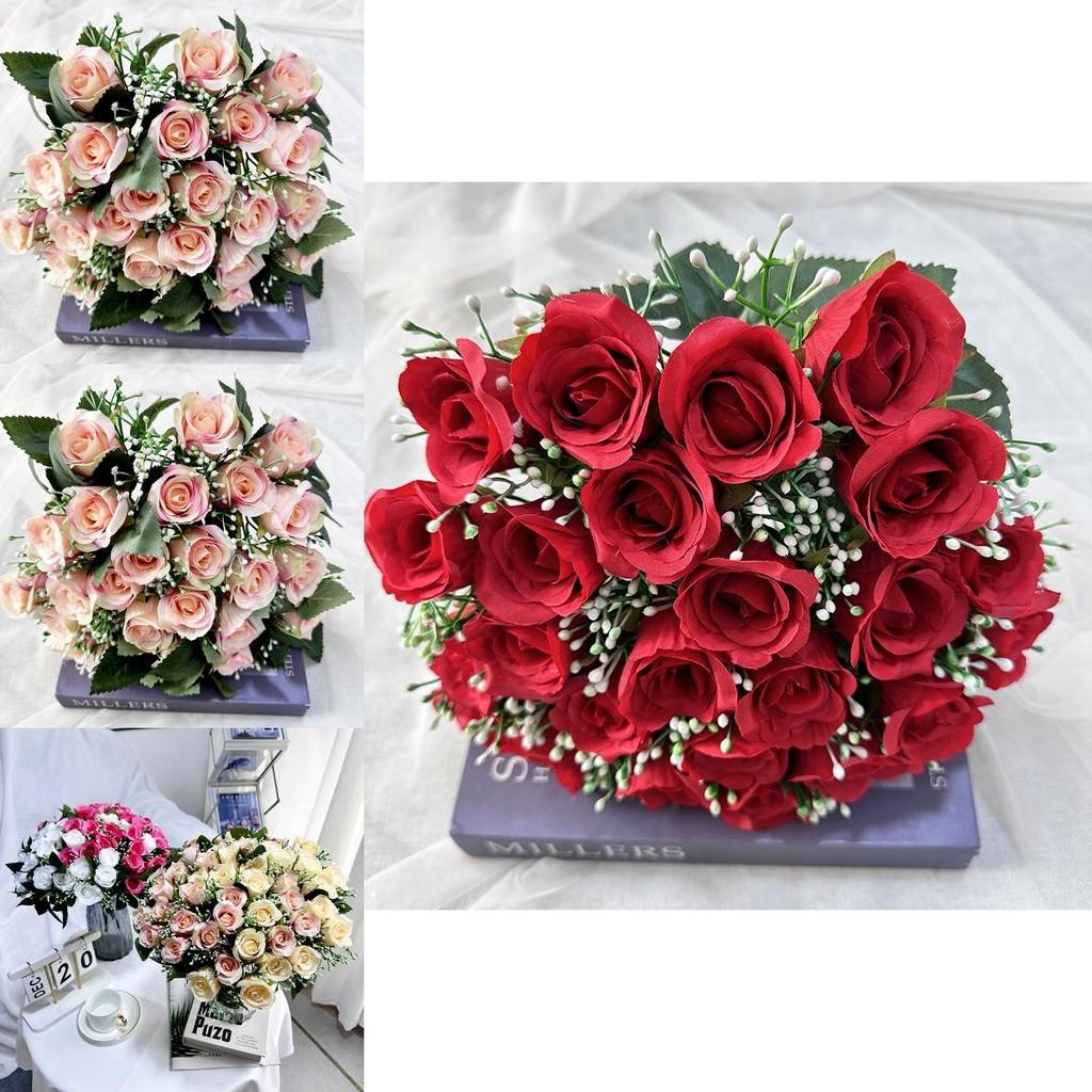Imitation Rose Flower Collection For Wedding Venue Decoration Photography Prop Home Decoration