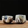 Keramická ledová popraskaná glazura šálek na čaj Ručně vyráběná hrubá keramika Ru Kiln Master Cup Kreativní kancelářské šálky na čaj Nádobí