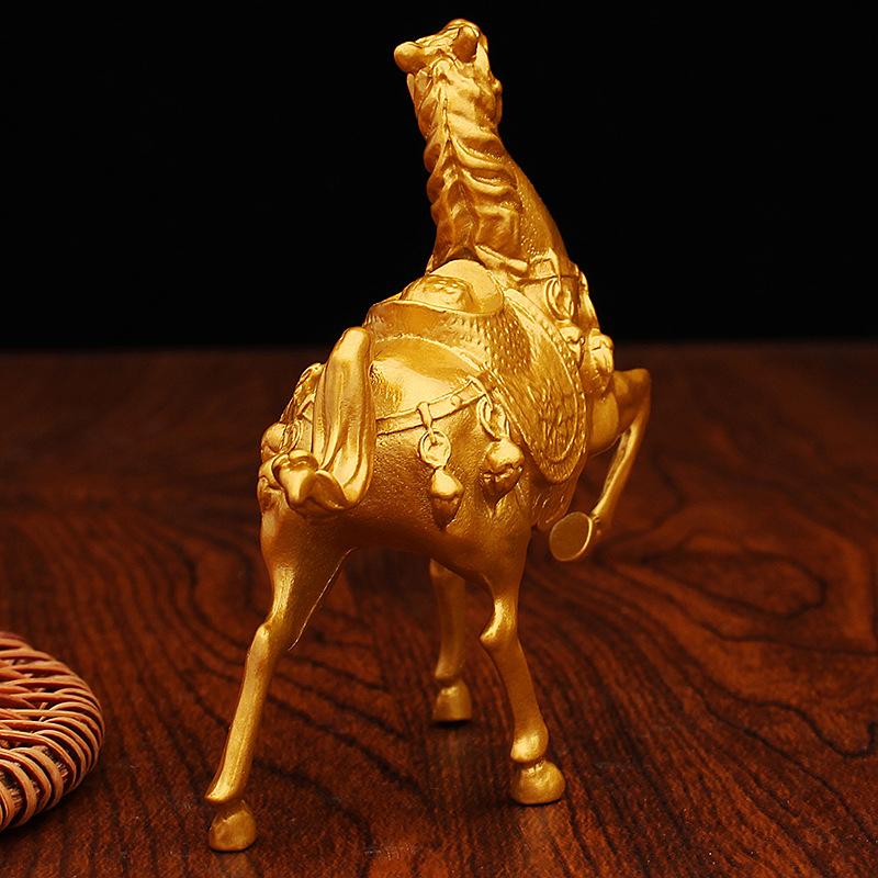 

2026 год Зодиак Лошадь Статуя Металлическая Золотая Модель Лошади Имитация Лошади Украшение Дом Офис Настольное Украшение Фэн-шуй Удача 1pc