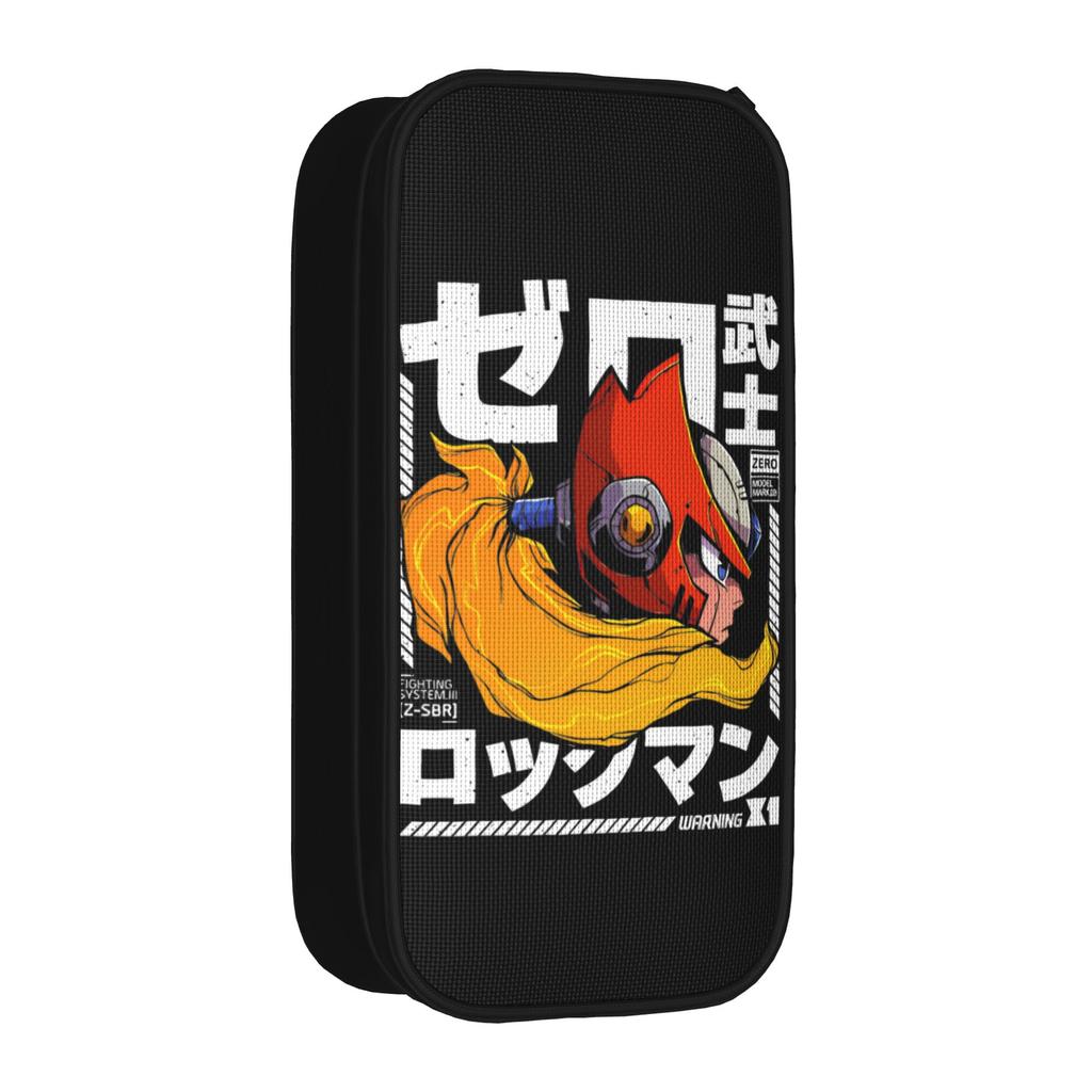 Fashion Megaman X Zero Art Pencil Case Pencilcases Pen Box for Student Big Capacity Bags Students School Zipper Stationery